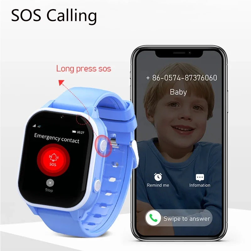Wonlex Smart Watch Kids 4G SOS GPS Wristwatch Whatsapp KT19Pro Android 8.1 smartwatch